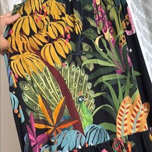 Farm Rio Floral Black Maxi Dress